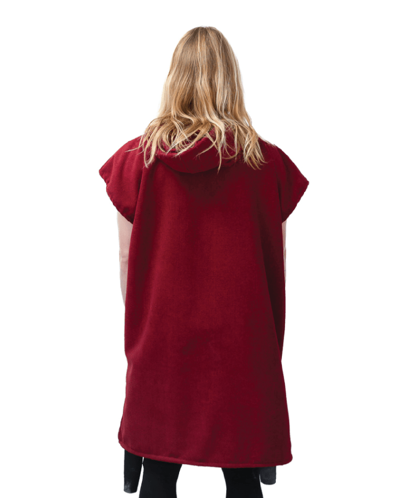 Maroon Surf Swim Changing Poncho - Adult