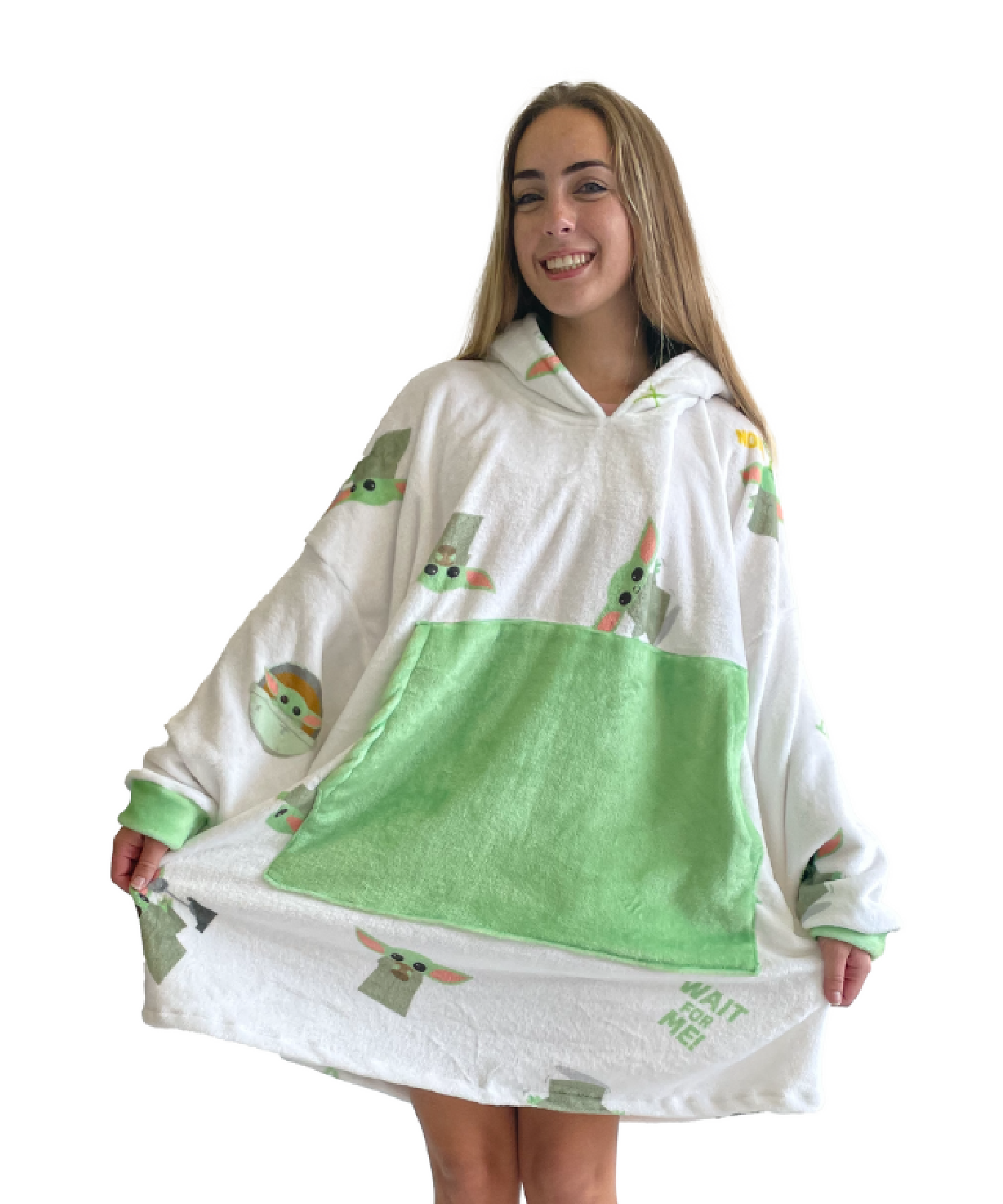 Baby Yoda Hoogy - Oversized Blanket hoodie - Adult