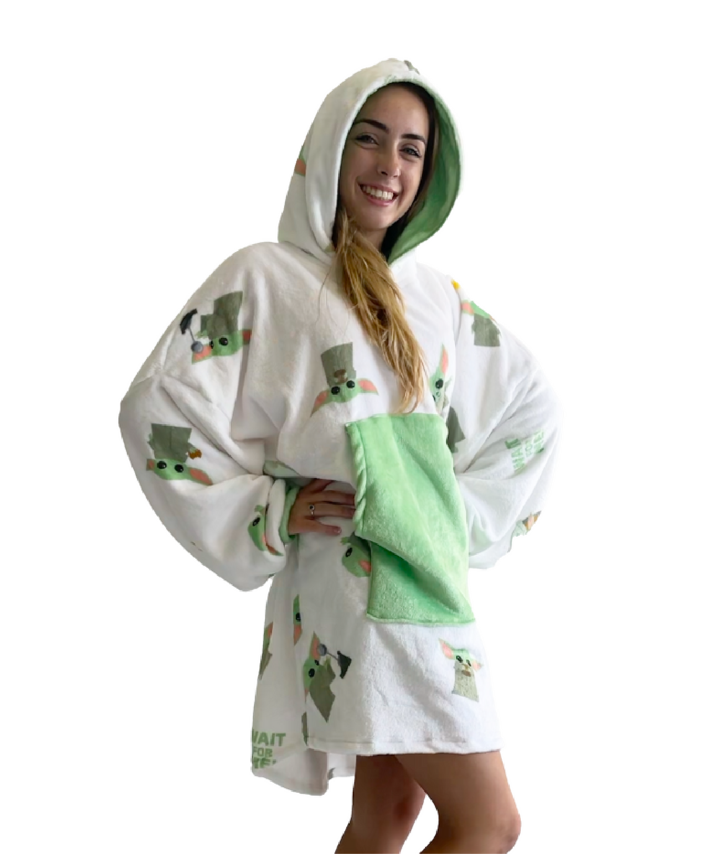 Baby Yoda Hoogy - Oversized Blanket hoodie - Adult