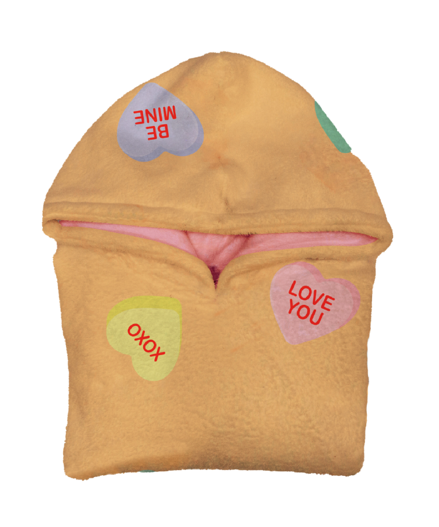 Conversation Hearts Hoogy - Oversized Blanket Hoodie - Adult