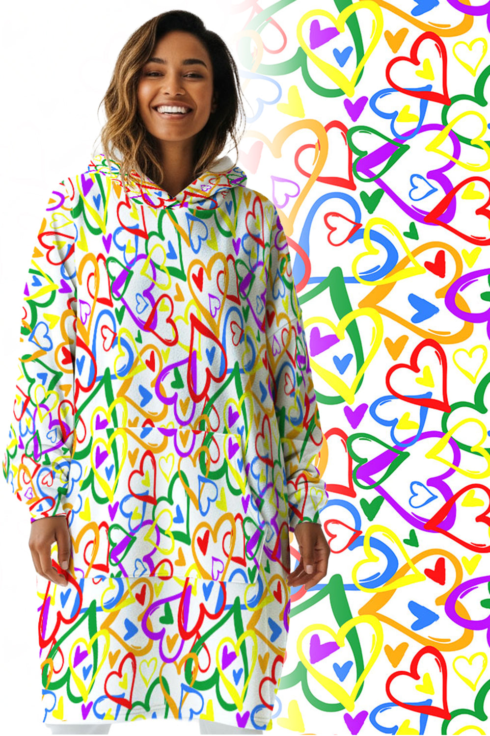 LovePop Confetti Hoogy - Oversized Blanket Hoodie