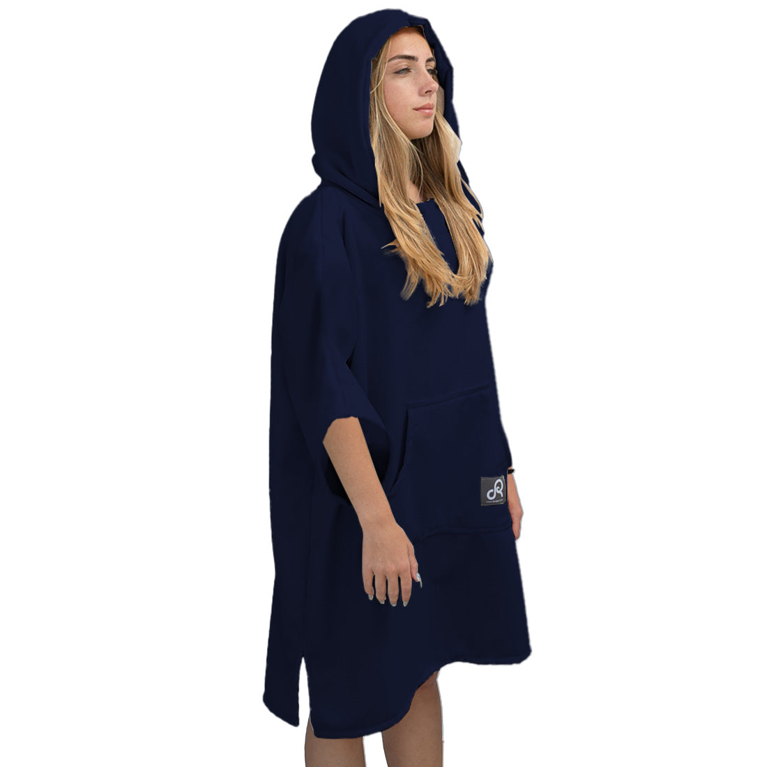 Midnight Blue Surf Swim Changing Poncho with sleeves - Adult