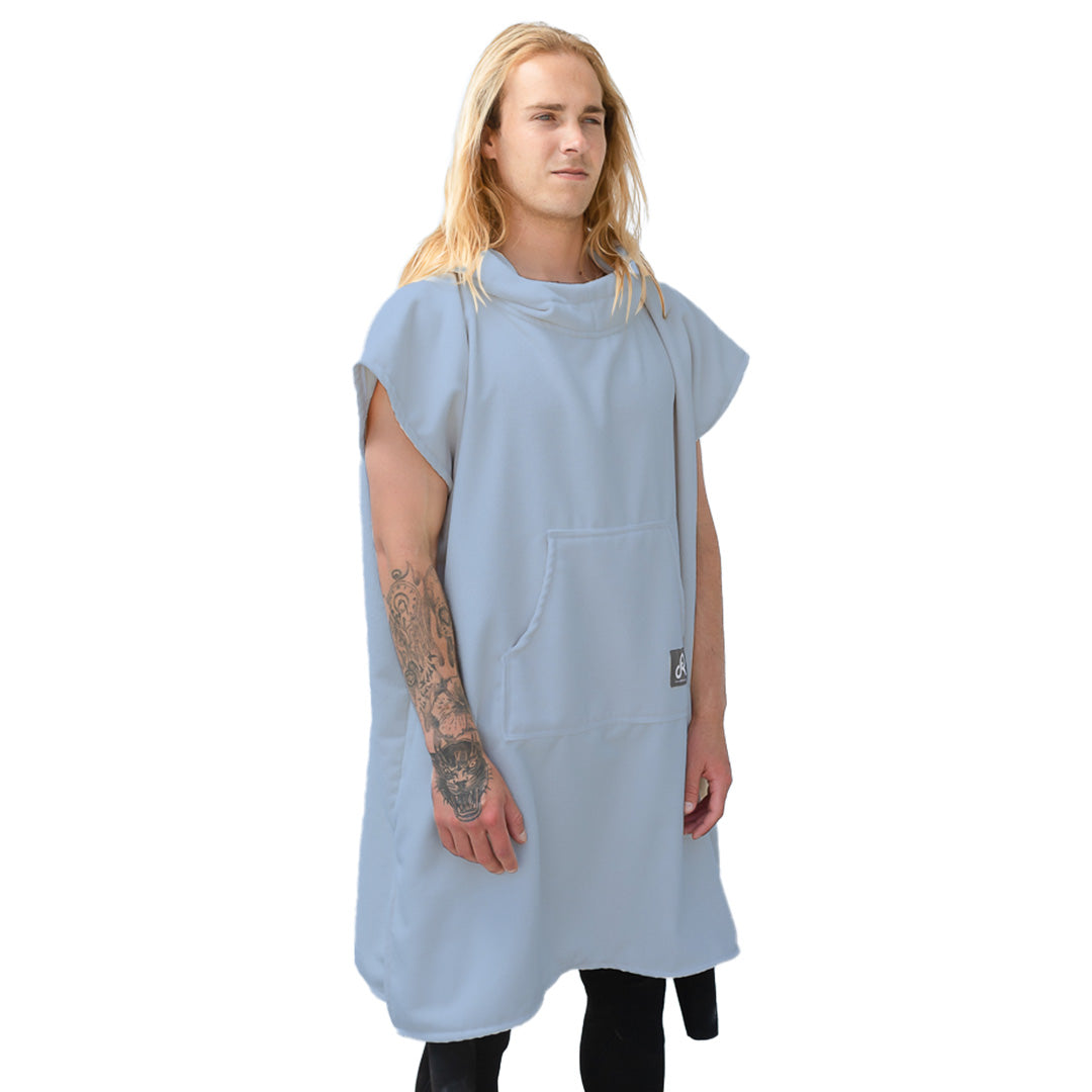 Vintage Blue Surf Swim Changing Poncho - Adult