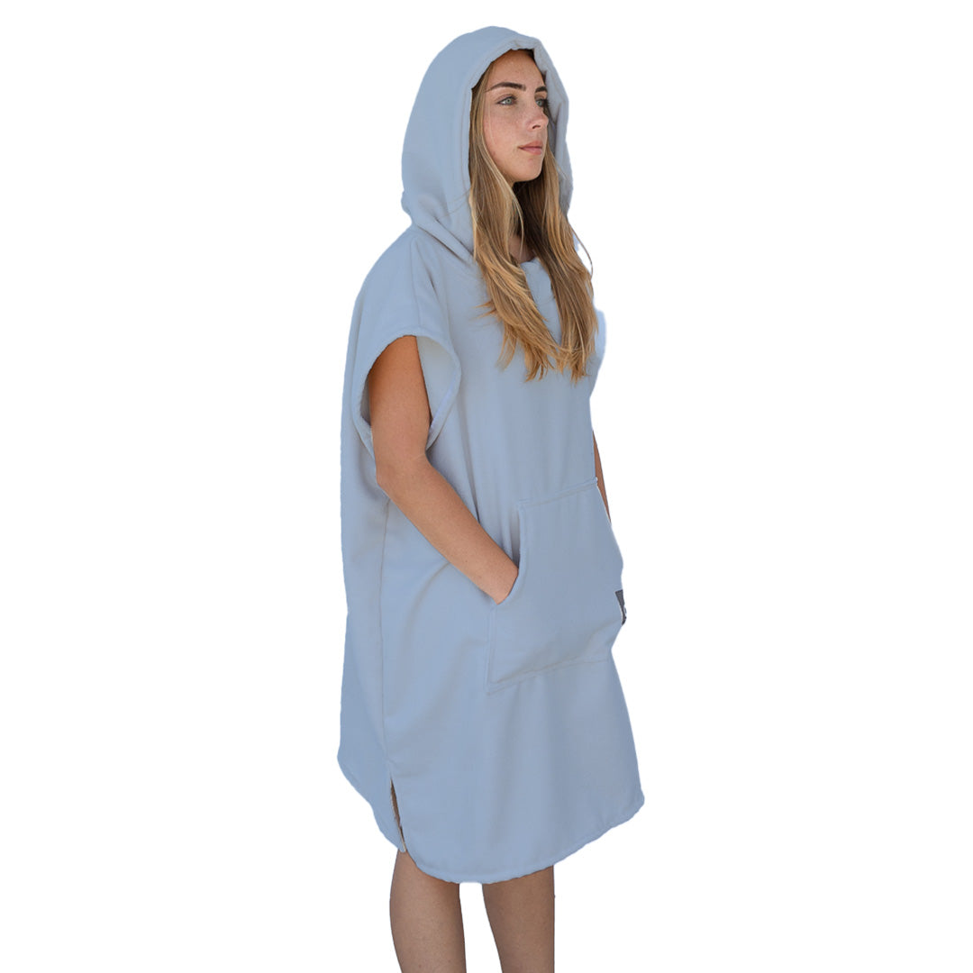 Vintage Blue Surf Swim Changing Poncho - Adult