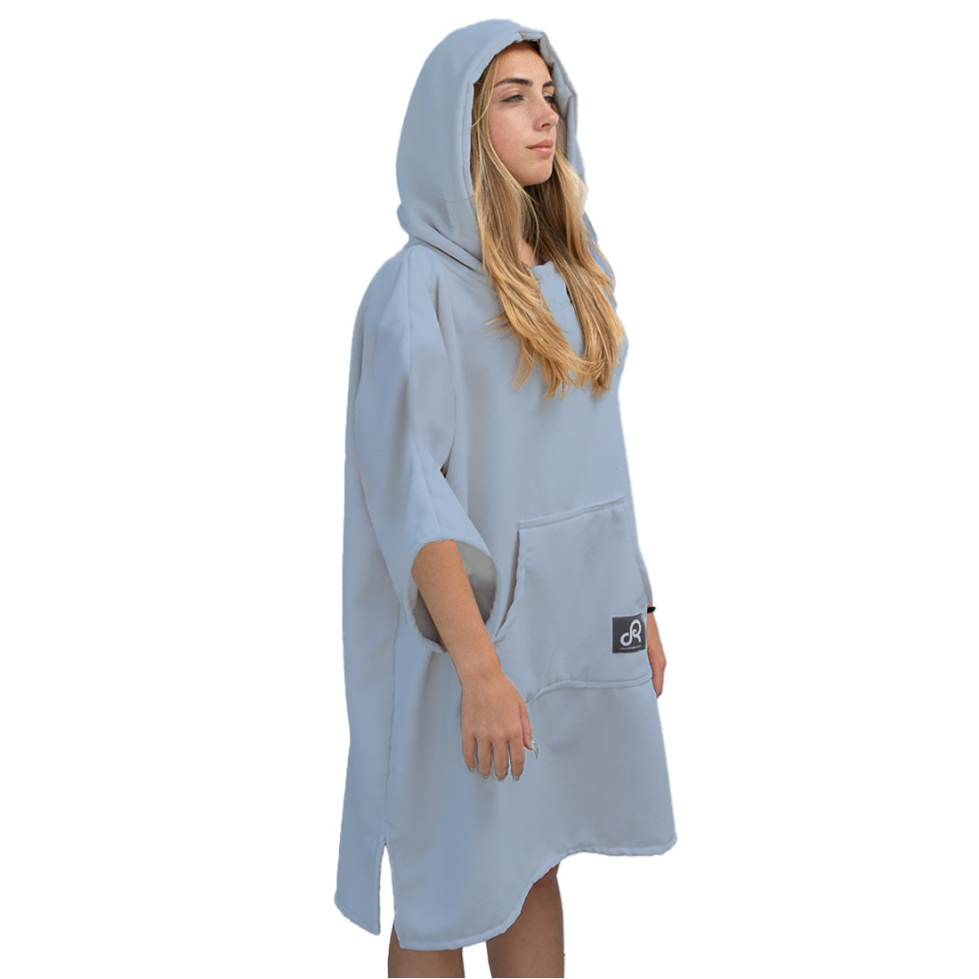 Vintage Blue Surf Swim Changing Poncho with sleeves - Adult