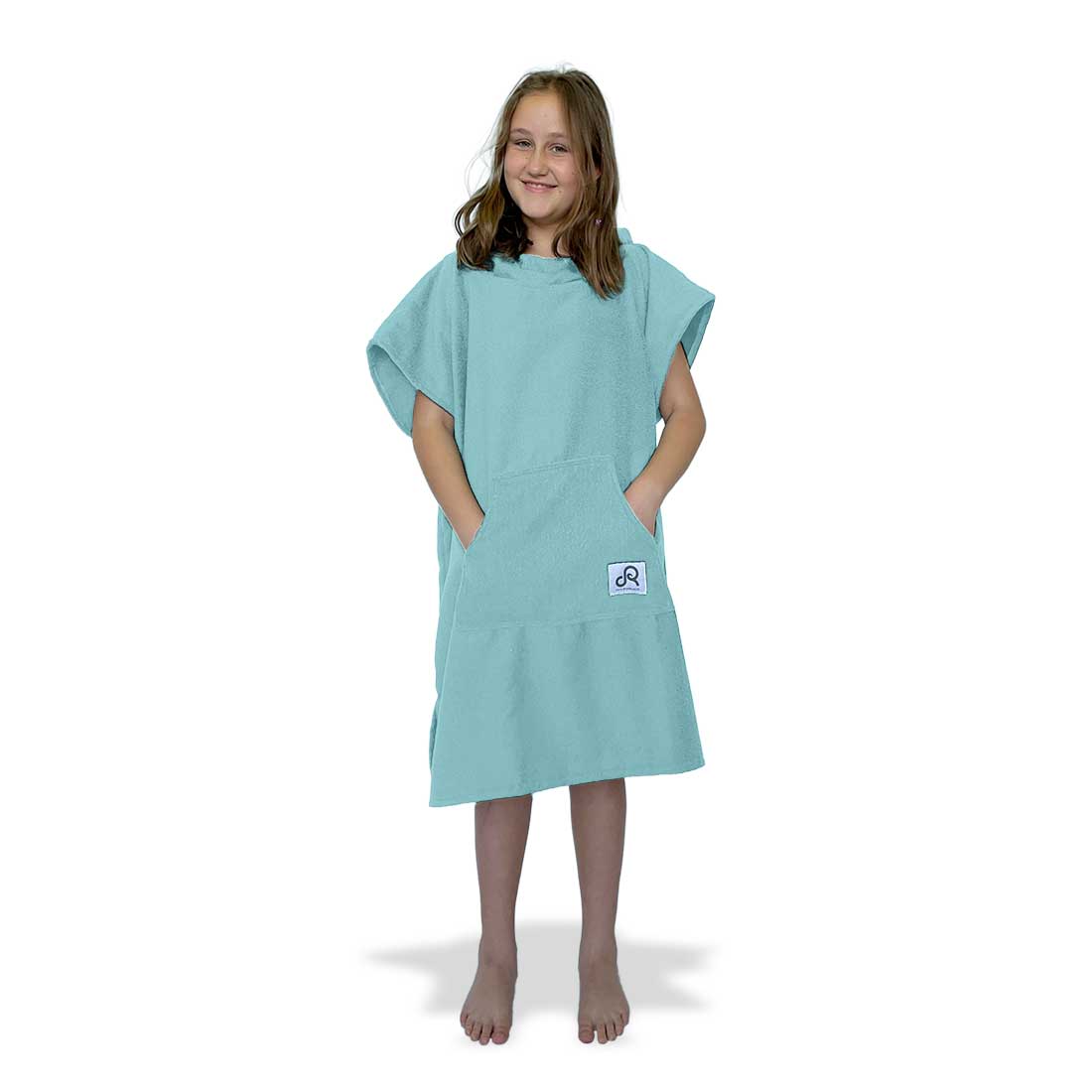 Duck Egg Blue Surf Swim Changing Poncho - Kids