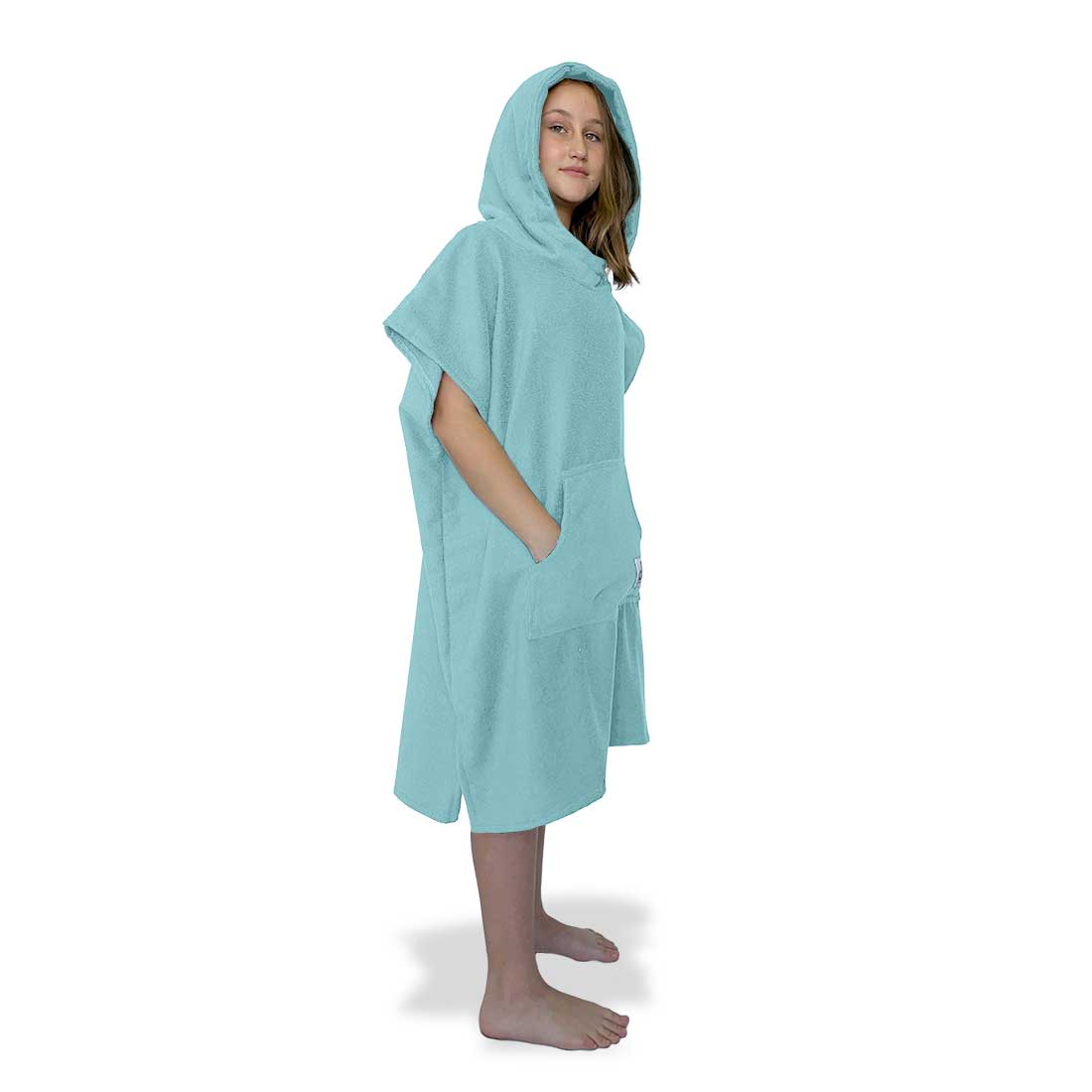 Duck Egg Blue Surf Swim Changing Poncho - Kids