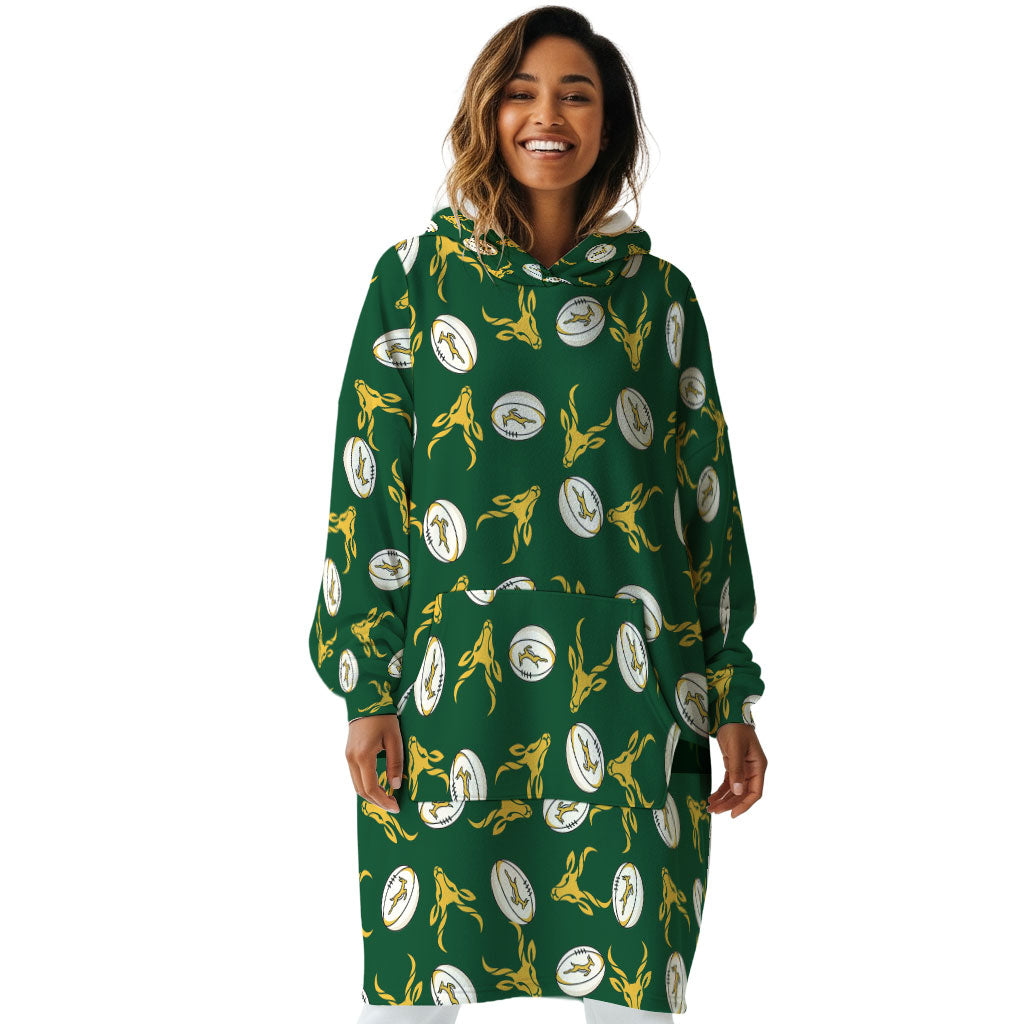Green & Gold Rugby - Oversized Blanket Hoodie