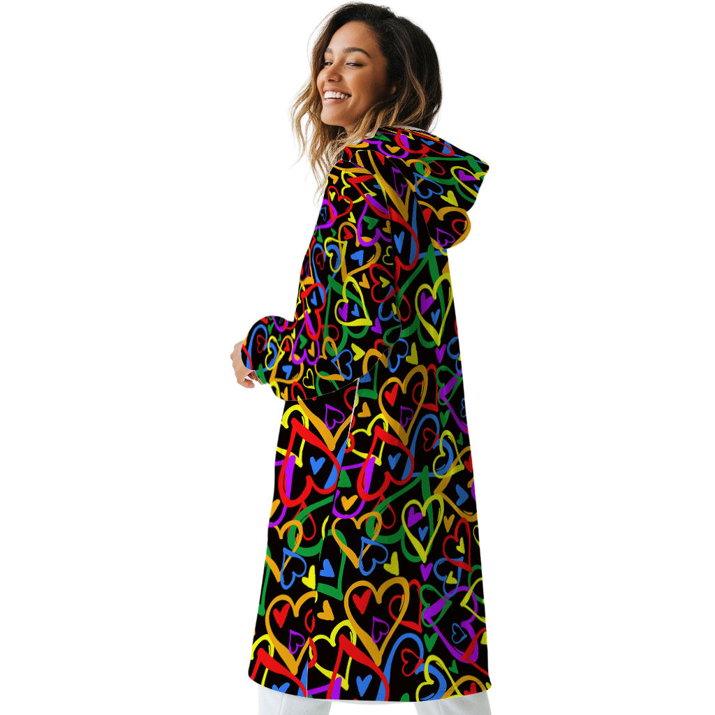 Electric Love Hoogy - Oversized Blanket Hoodie