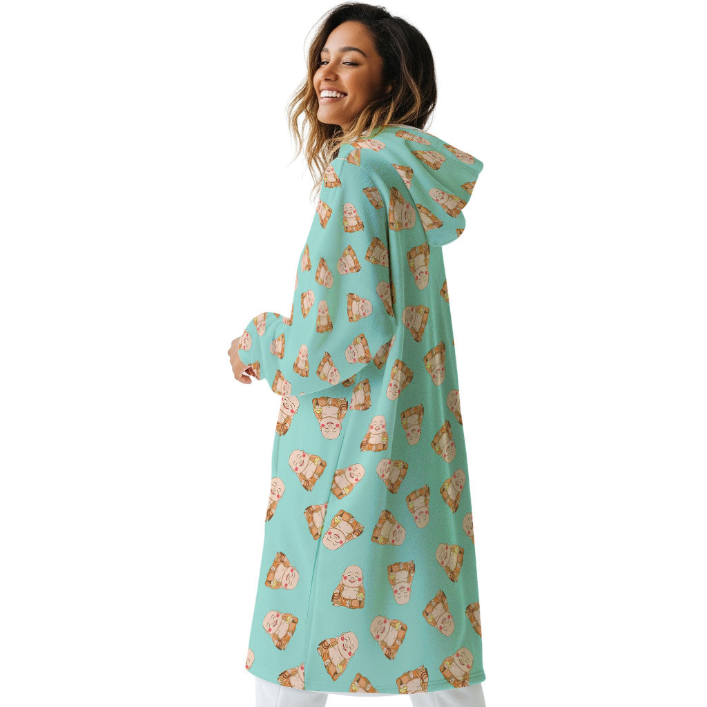 Happy Buddha Hoogy - Oversized Blanket Hoodie