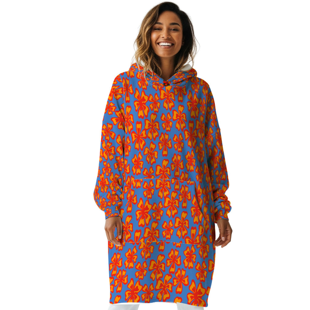 Orange Blossom Hoogy - Oversized Blanket Hoodie – Drirobe