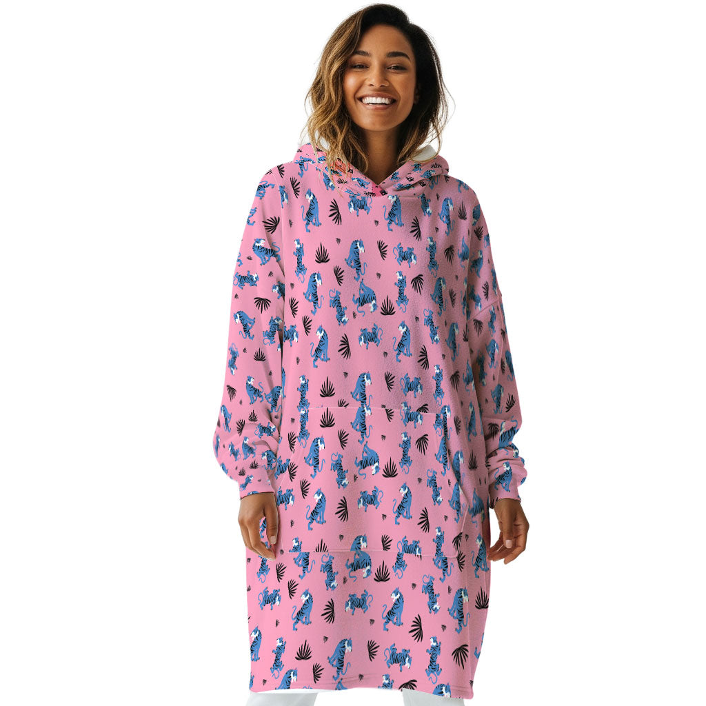 Tropical Tiger Hoogy - Oversized Blanket Hoodie