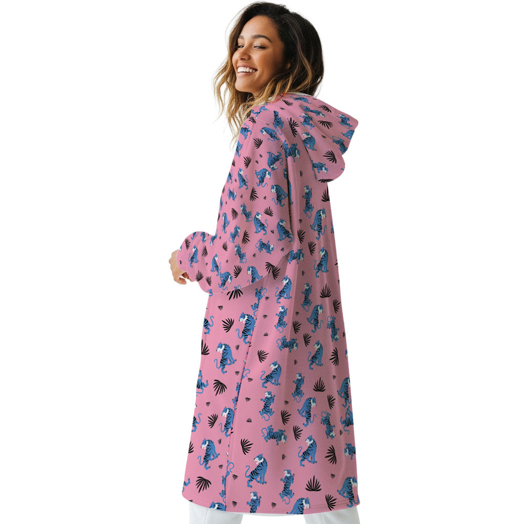 Tropical Tiger Hoogy - Oversized Blanket Hoodie