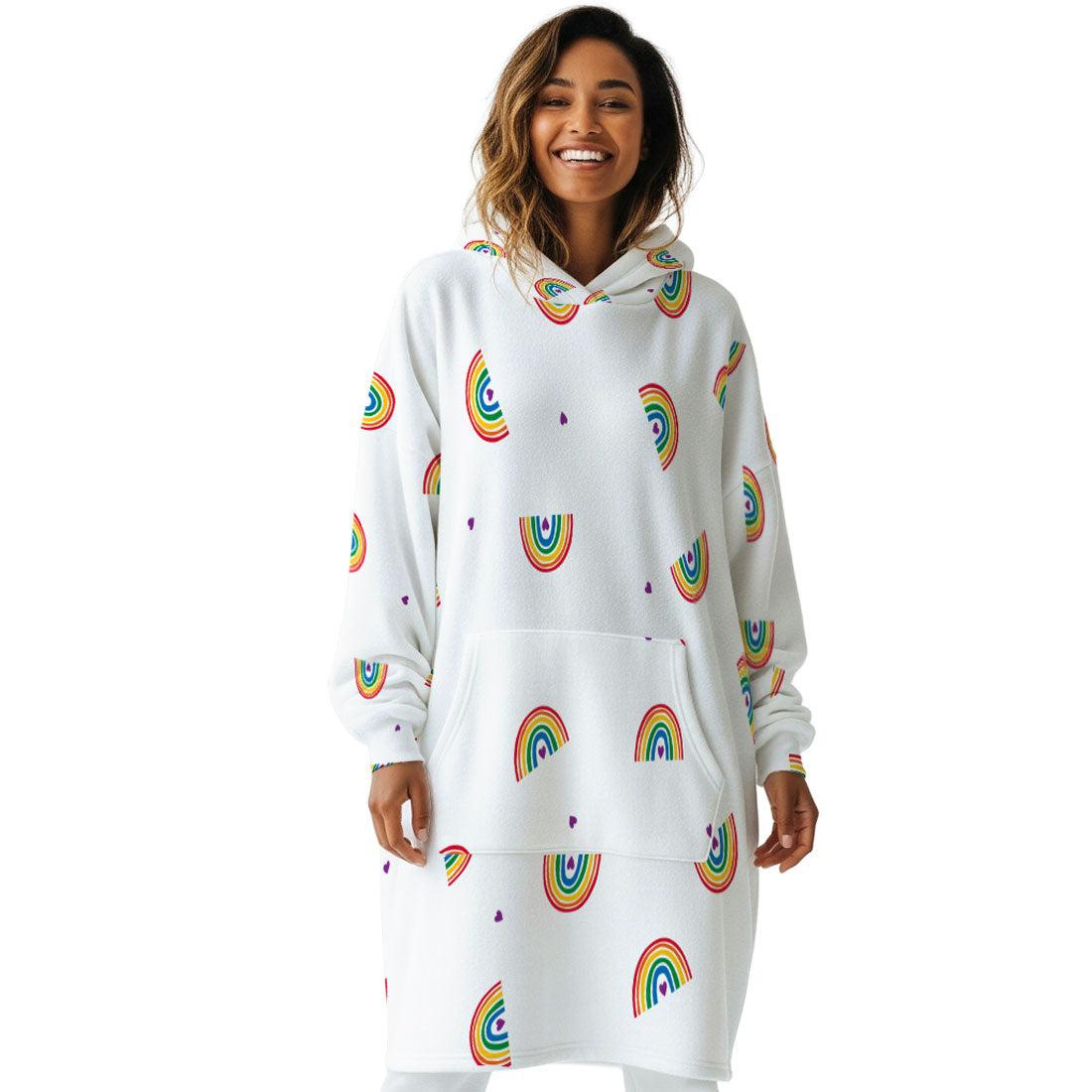 Rainbow Embrace Hoogy - Oversized Blanket Hoodie