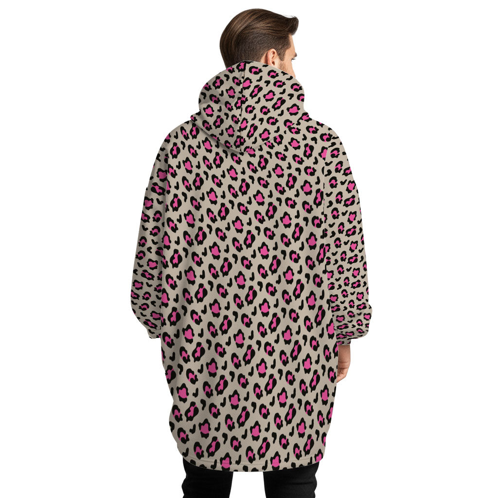 Mocha Leopard Hoogy - Oversized Blanket Hoodie