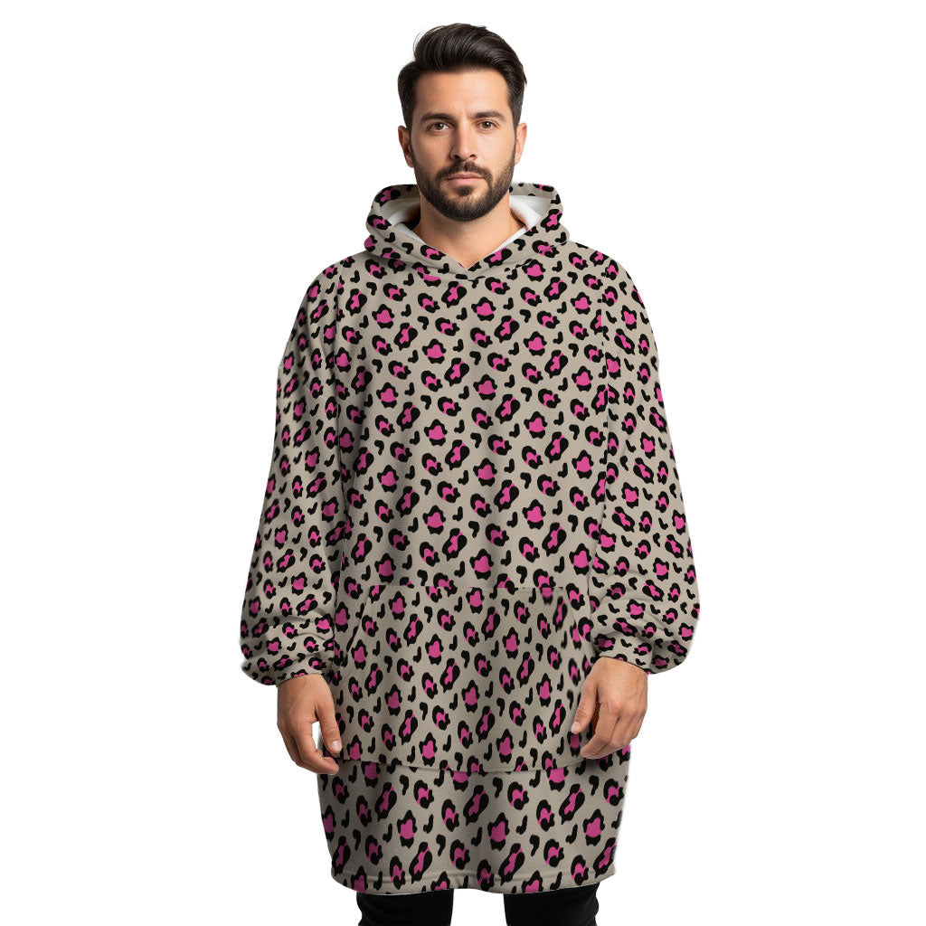 Mocha Leopard Hoogy - Oversized Blanket Hoodie