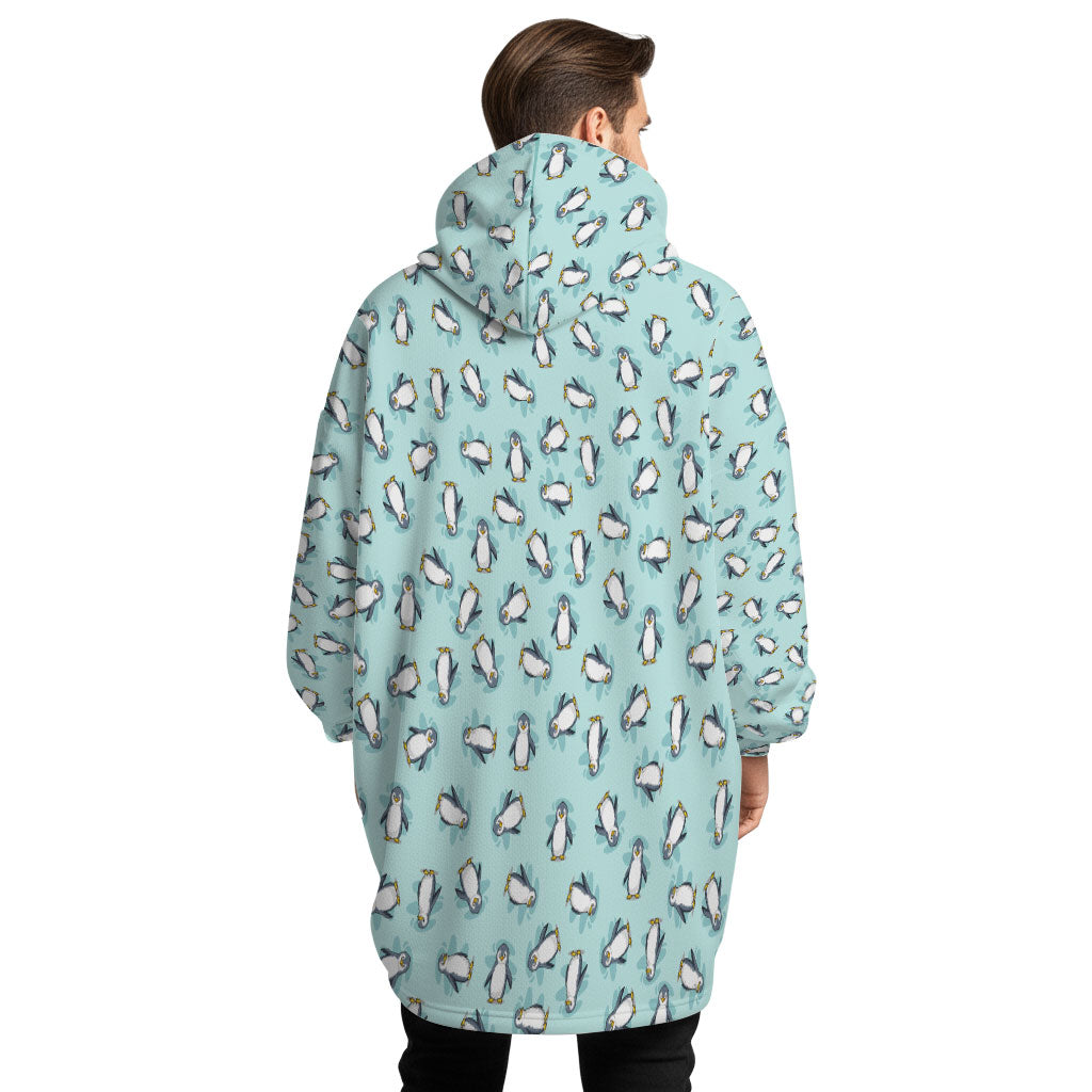 Playful Penguin Hoogy - Oversized Blanket Hoodie