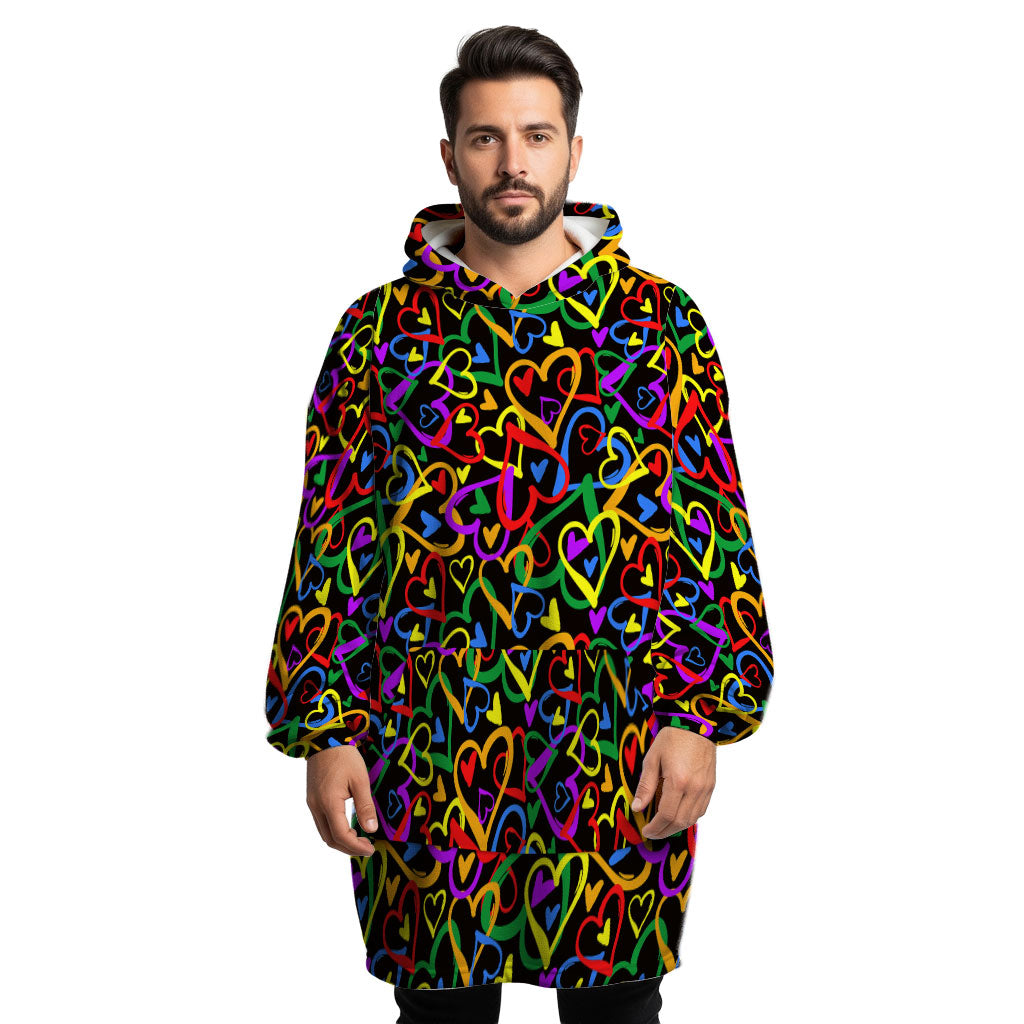 Electric Love Hoogy - Oversized Blanket Hoodie