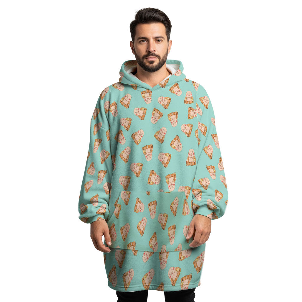 Happy Buddha Hoogy - Oversized Blanket Hoodie