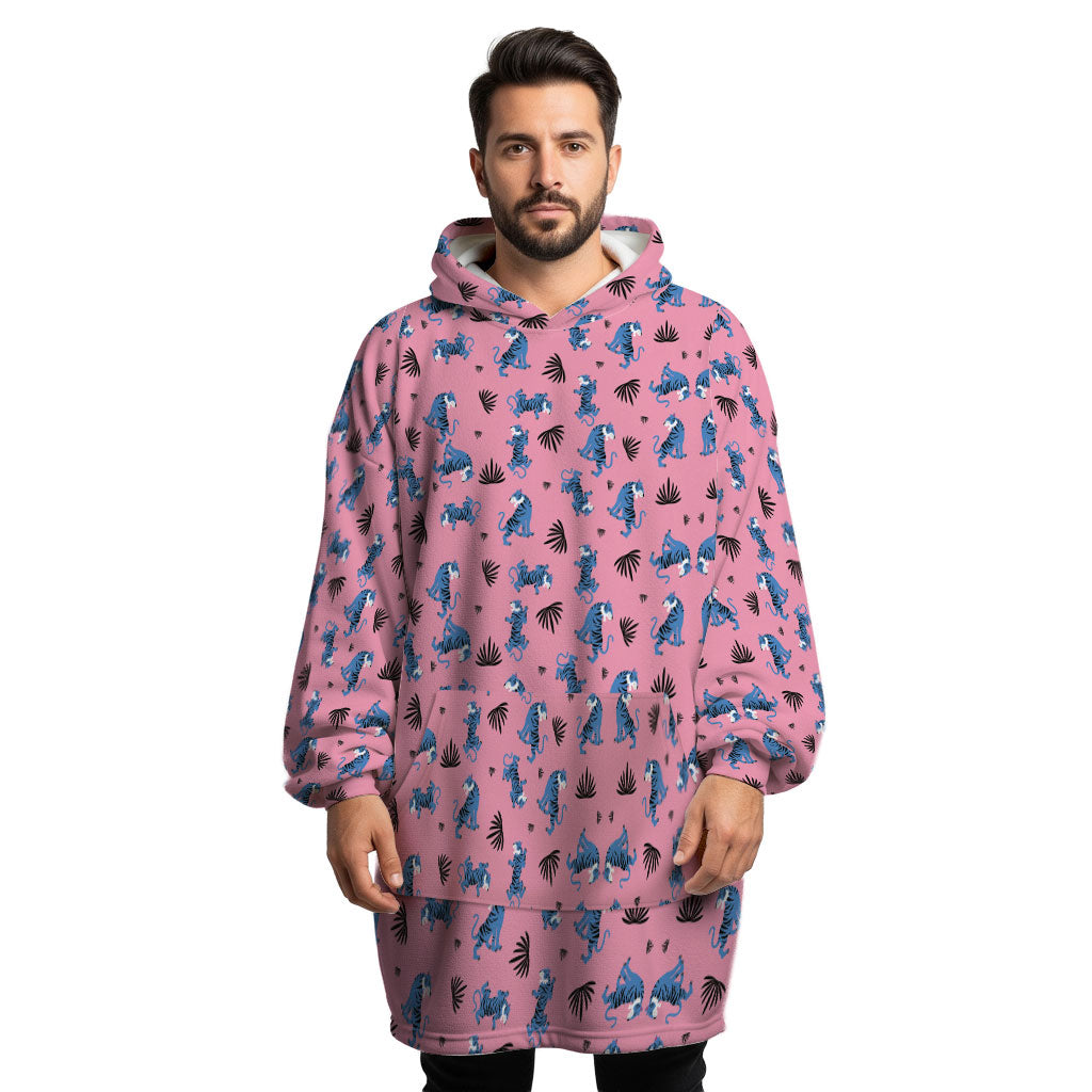 Tropical Tiger Hoogy - Oversized Blanket Hoodie