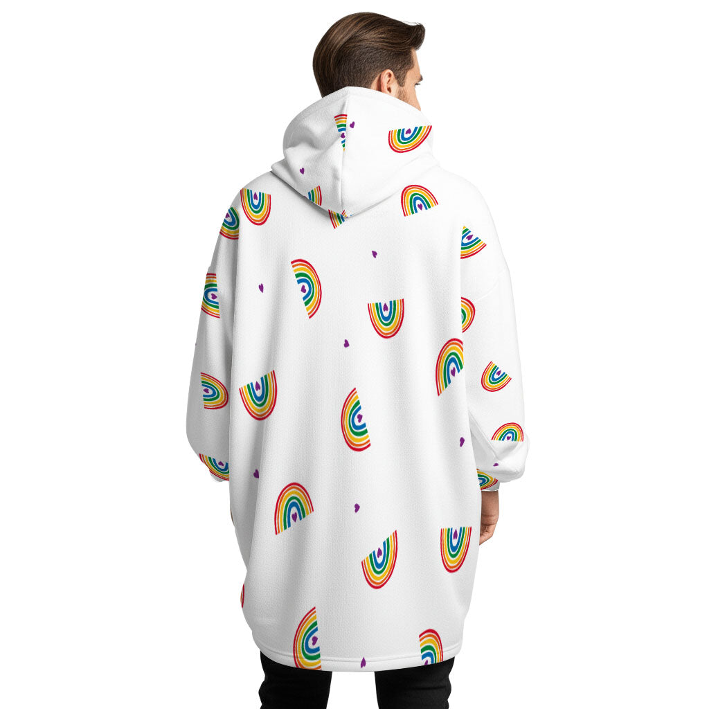 Rainbow Embrace Hoogy - Oversized Blanket Hoodie