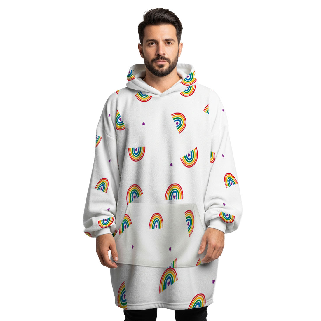 Rainbow Embrace Hoogy - Oversized Blanket Hoodie
