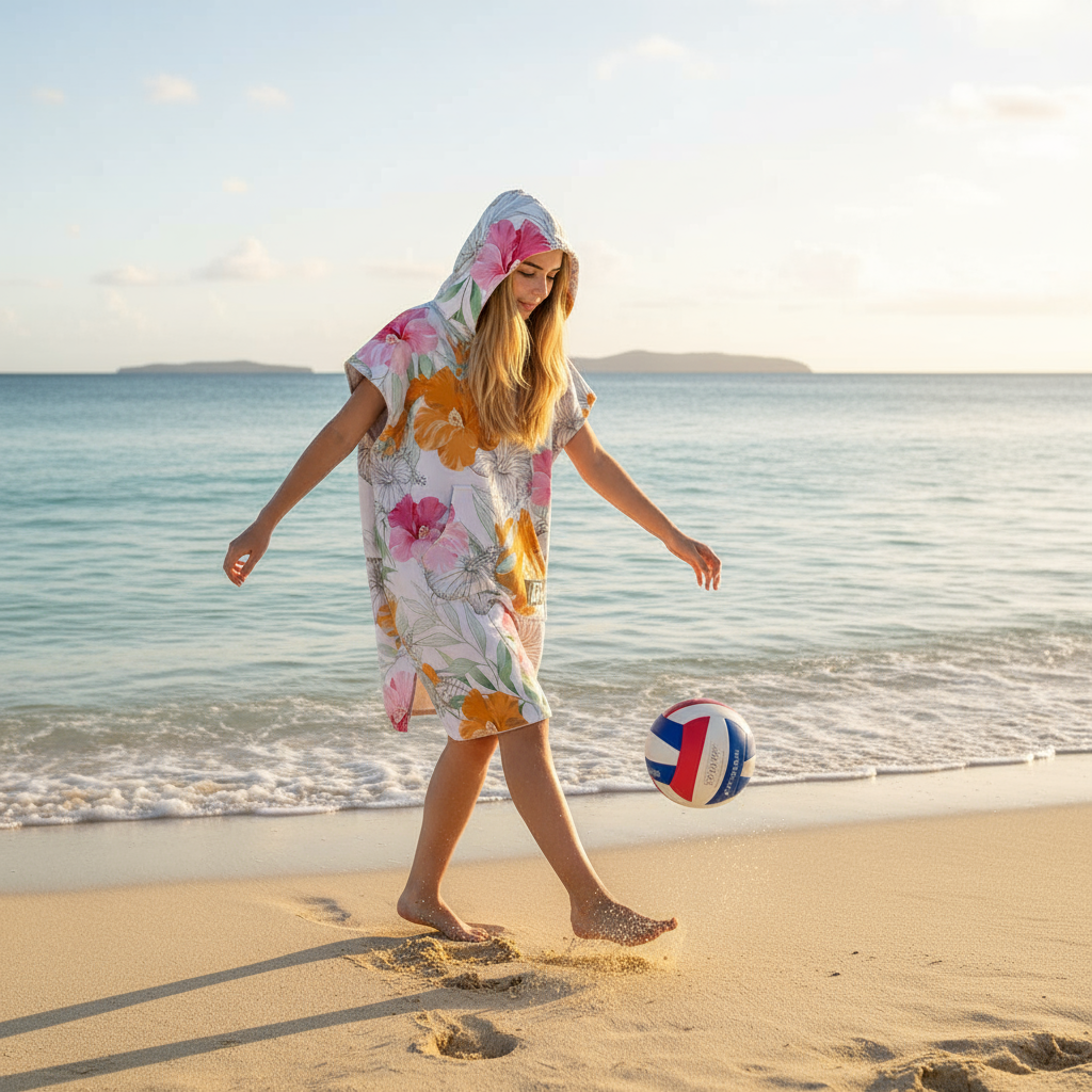 Petal Paradise Surf Swim Changing Poncho - Adult