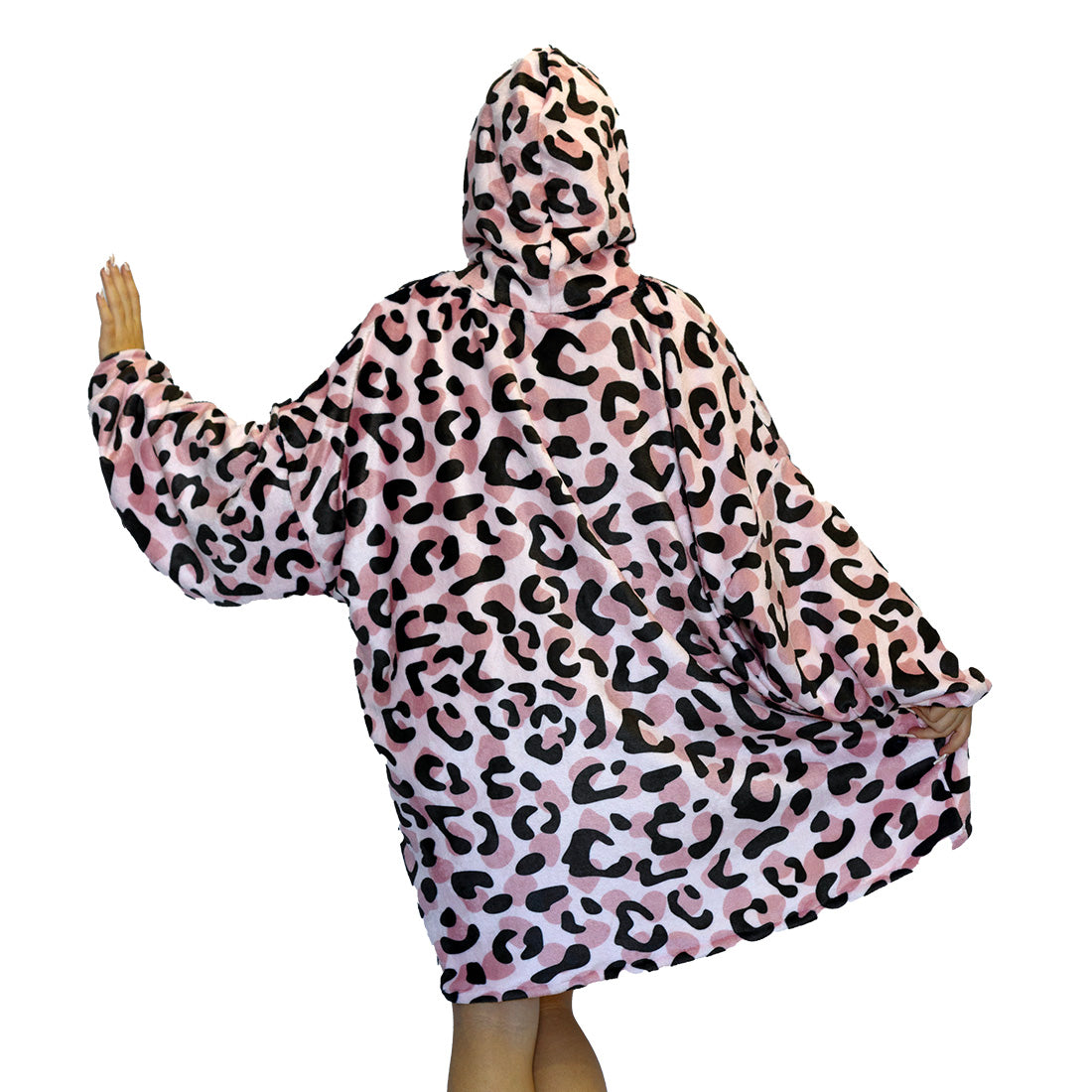 Pink Leopard Hoogy - Oversized Blanket Hoodie