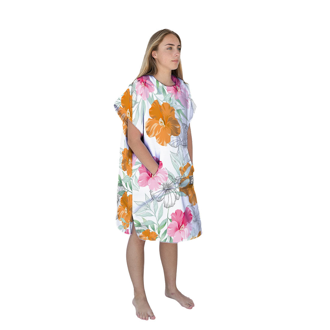 Petal Paradise Surf Swim Changing Poncho - Adult