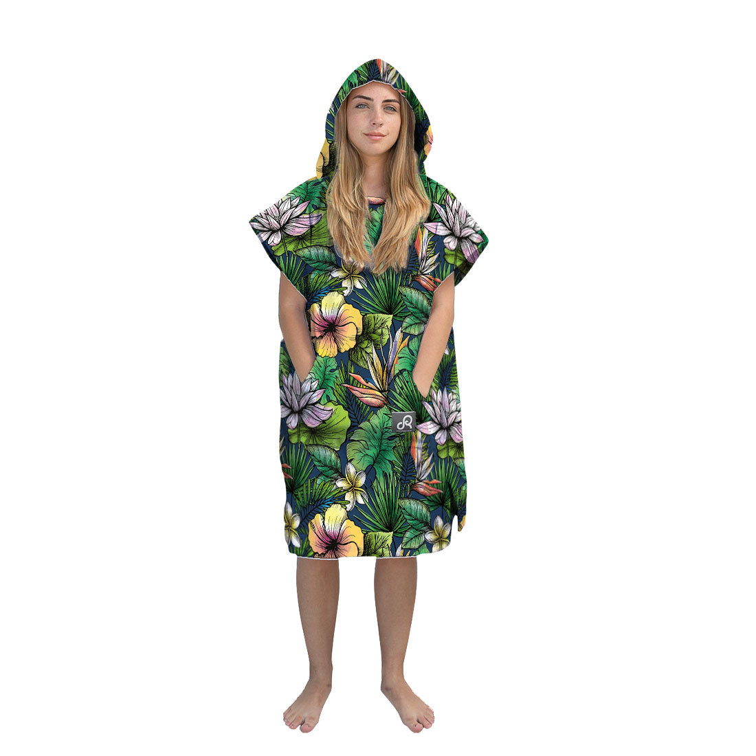 Tropical Paradise Surf Swim Changing Poncho - Adult
