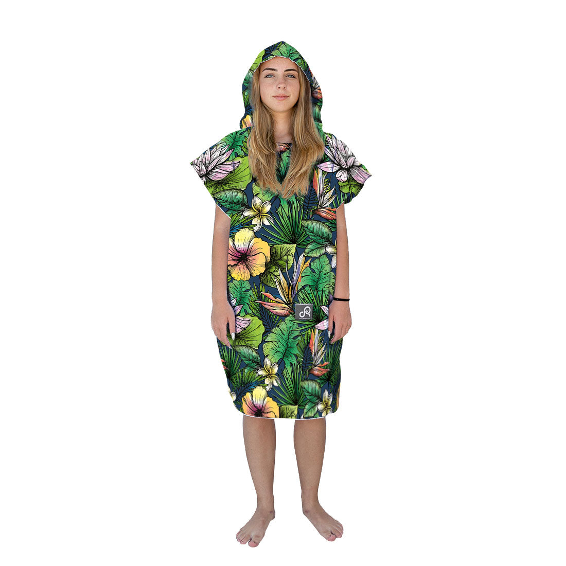 Tropical Paradise Surf Swim Changing Poncho - Adult