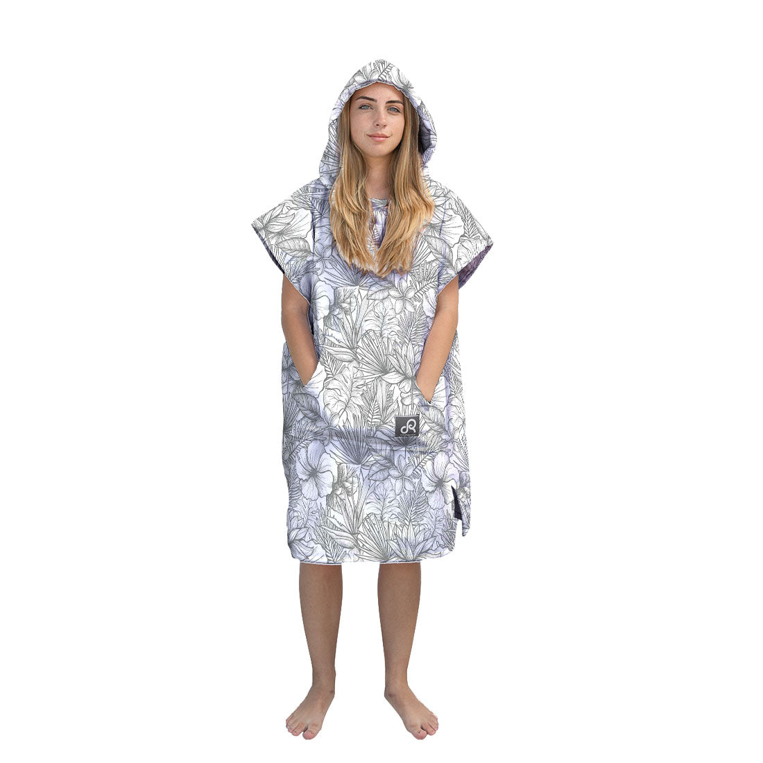 Monochrome Surf Swim Changing Poncho - Adult