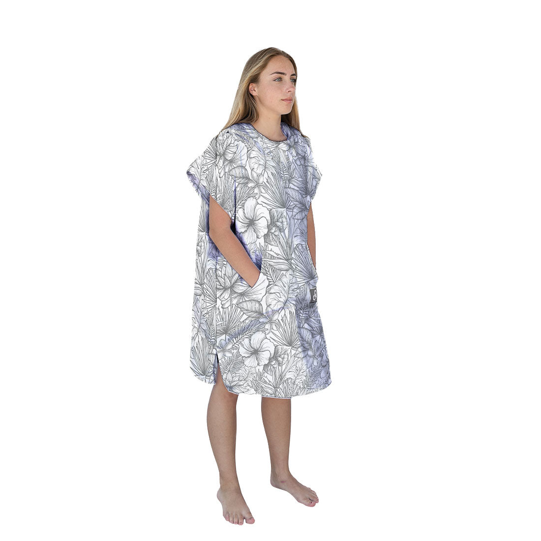 Monochrome Surf Swim Changing Poncho - Adult
