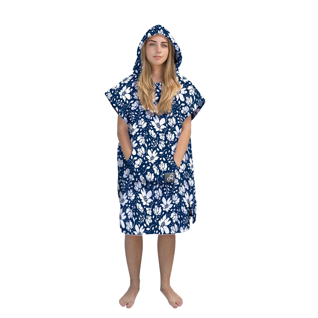 Nautical Blossom Surf Swim Changing Poncho - Adult