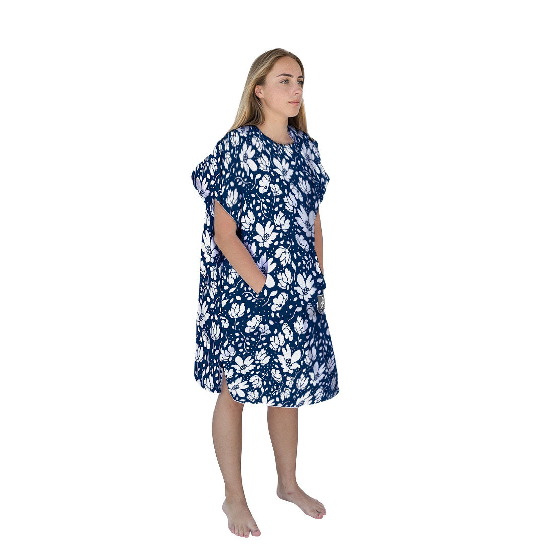Nautical Blossom Surf Swim Changing Poncho - Adult