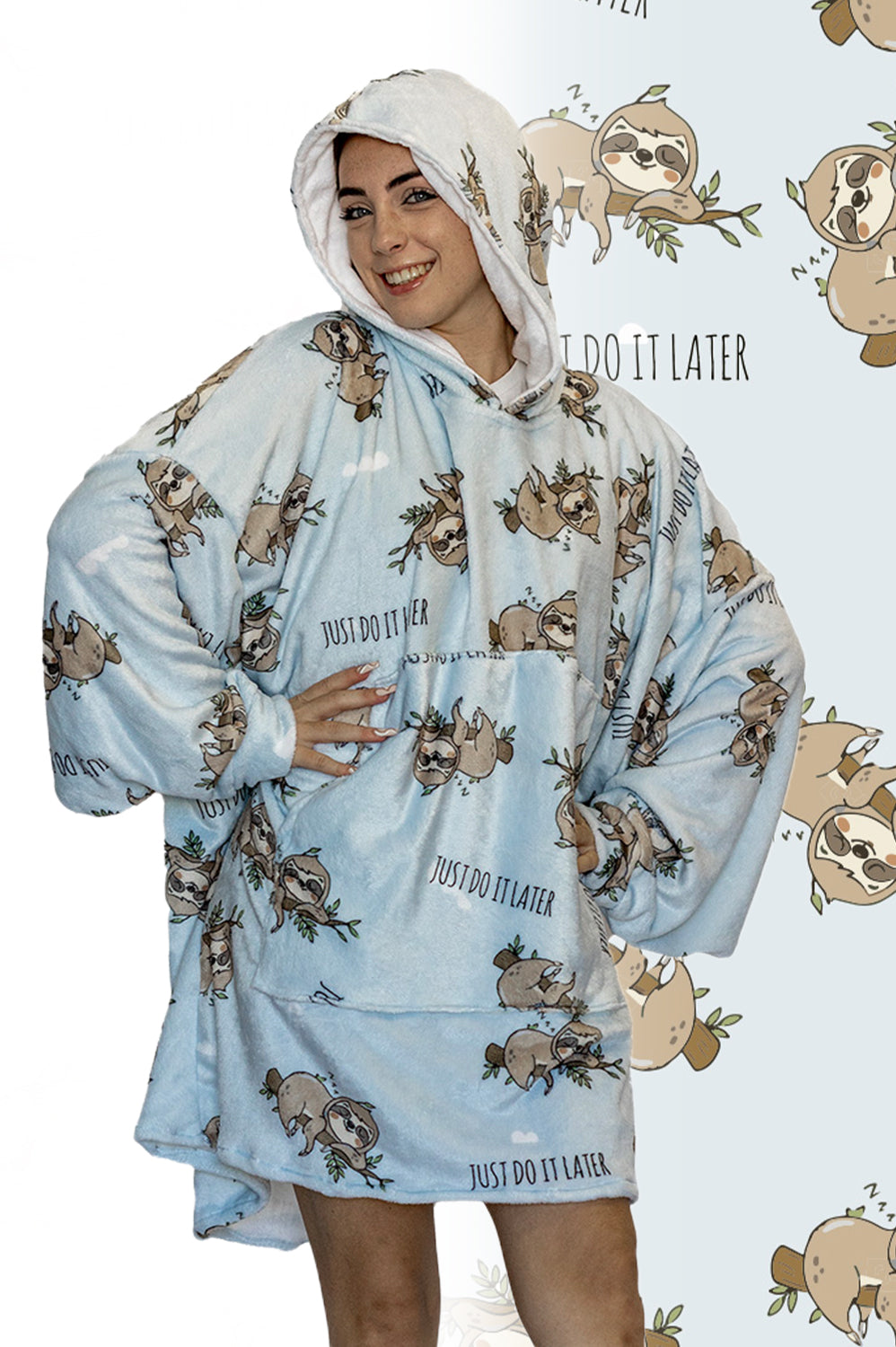 Sloth Hoogy - Oversized Blanket Hoodie