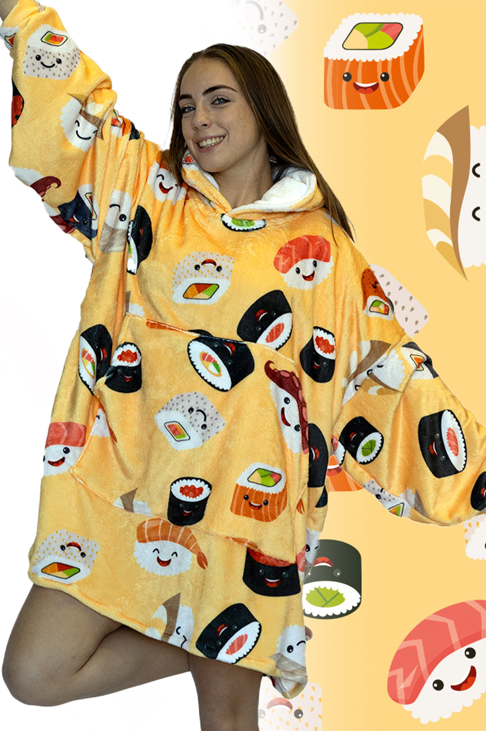Sushi Hoogy - Oversized Blanket Hoodie
