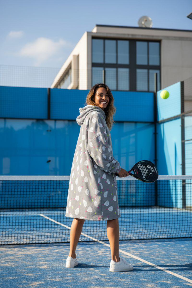 Pink Padel Hoogy - Oversized Blanket Hoodie – Drirobe