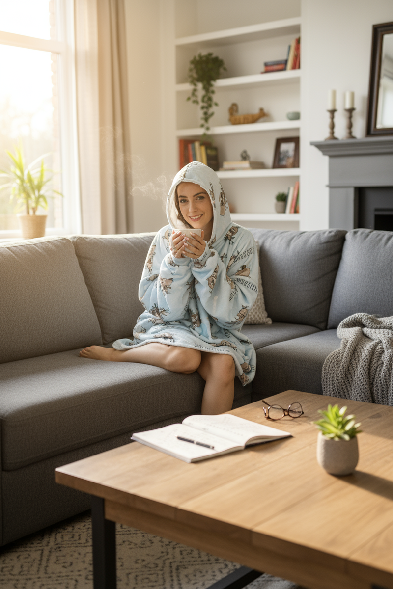 Sloth Hoogy - Oversized Blanket Hoodie – Drirobe
