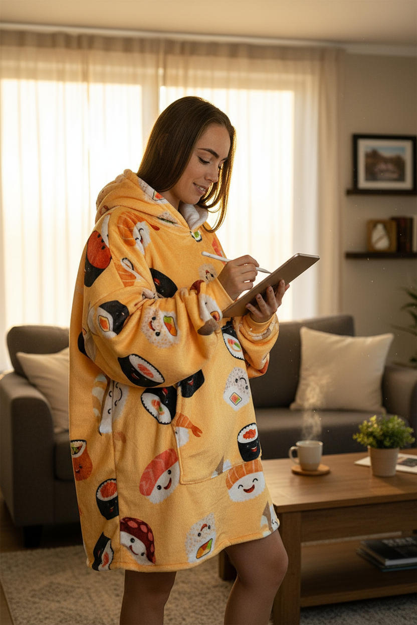 Sushi Hoogy - Oversized Blanket Hoodie