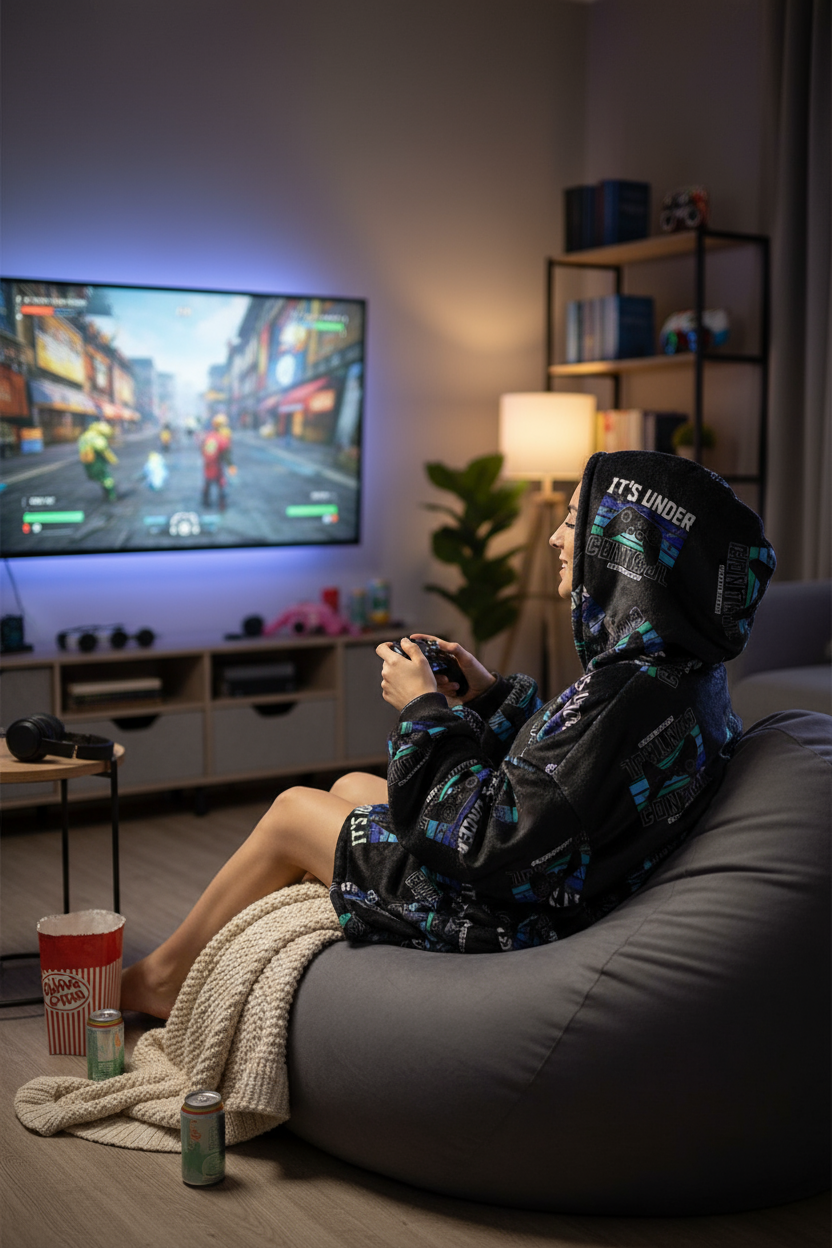 Under Control Gamer Hoogy - Oversized Blanket Hoodie