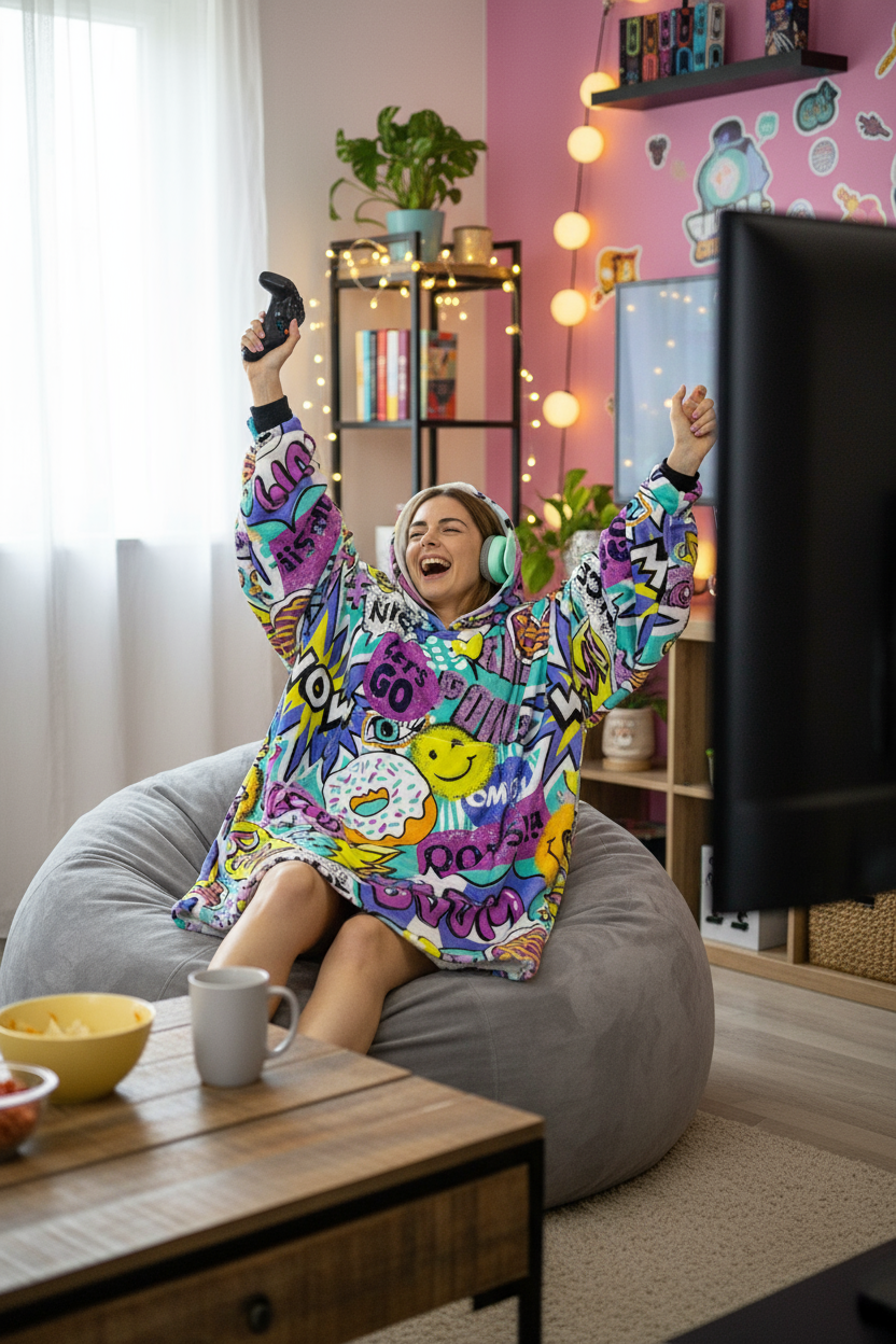 Pop Art Hoogy - Oversized Blanket Hoodie