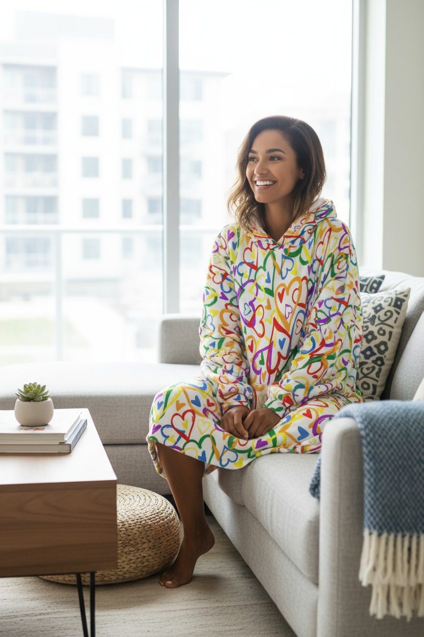 LovePop Confetti Hoogy - Oversized Blanket Hoodie