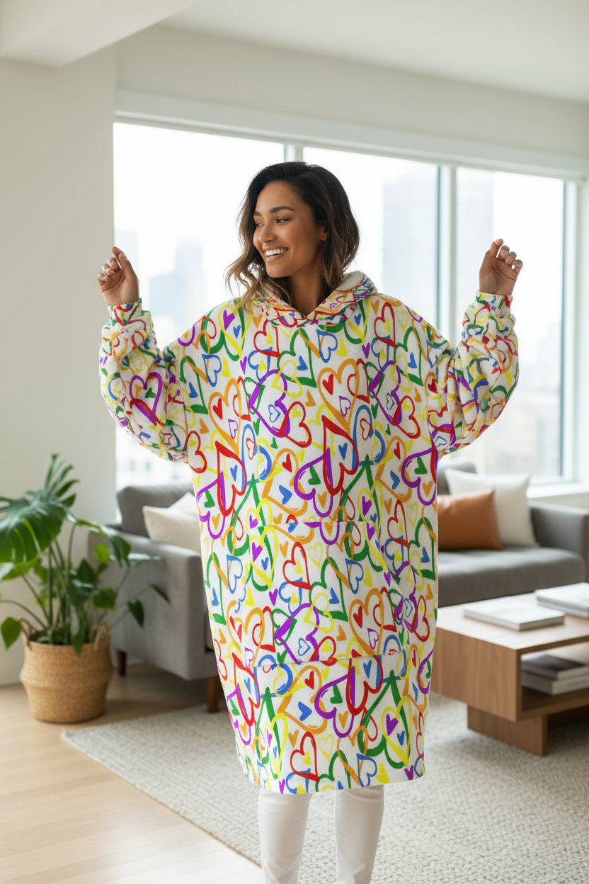 LovePop Confetti Hoogy - Oversized Blanket Hoodie